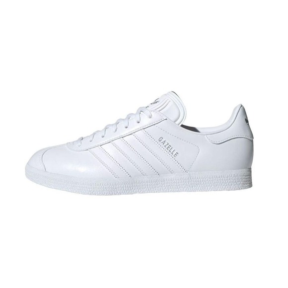 adidas Other - Adidas Gazelle White Leather Sneakers Low Top Shoes IG0666 Mens 4.5 Womens 5.5